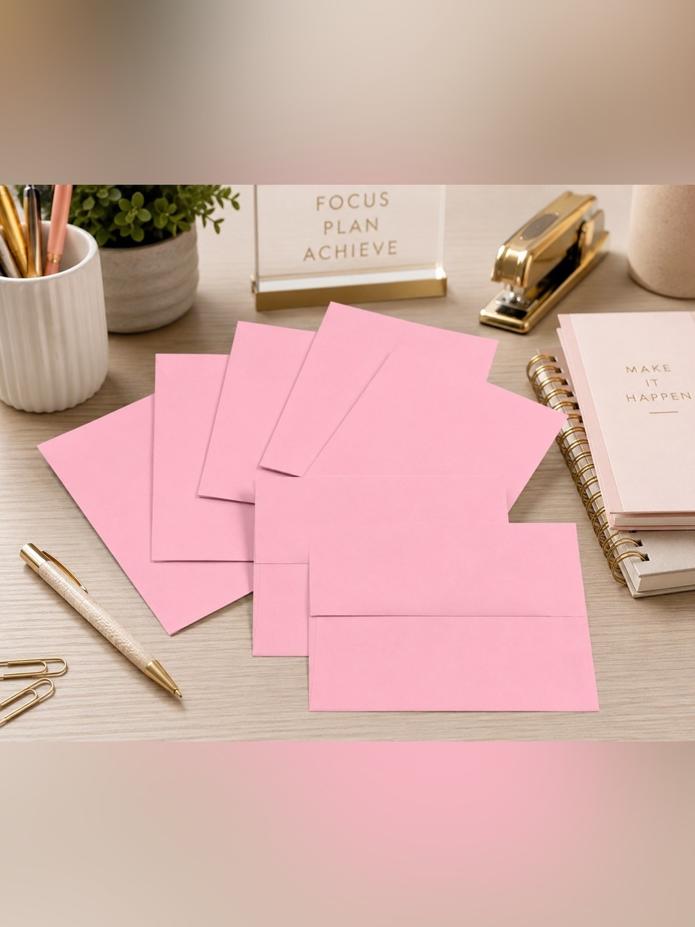 Dusty Rose Pink Envelopes Set of 50 | Invitation Envelopes | 6” x 4.5”